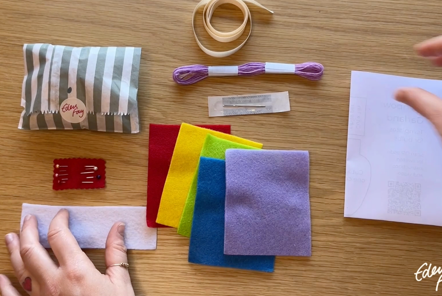 Rainbow Garland Kit | Colourful Felt Craft Kit