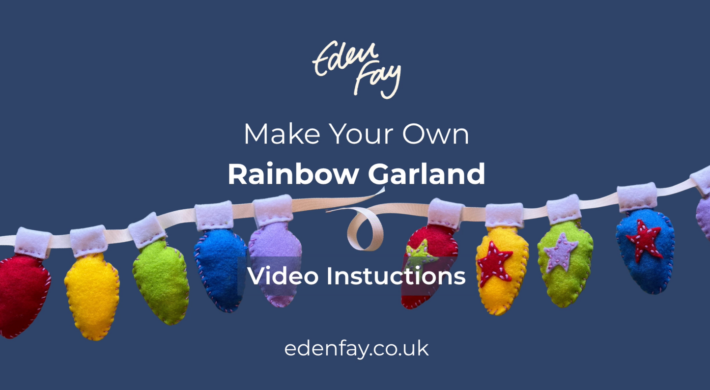 Rainbow Garland Kit | Colourful Felt Craft Kit