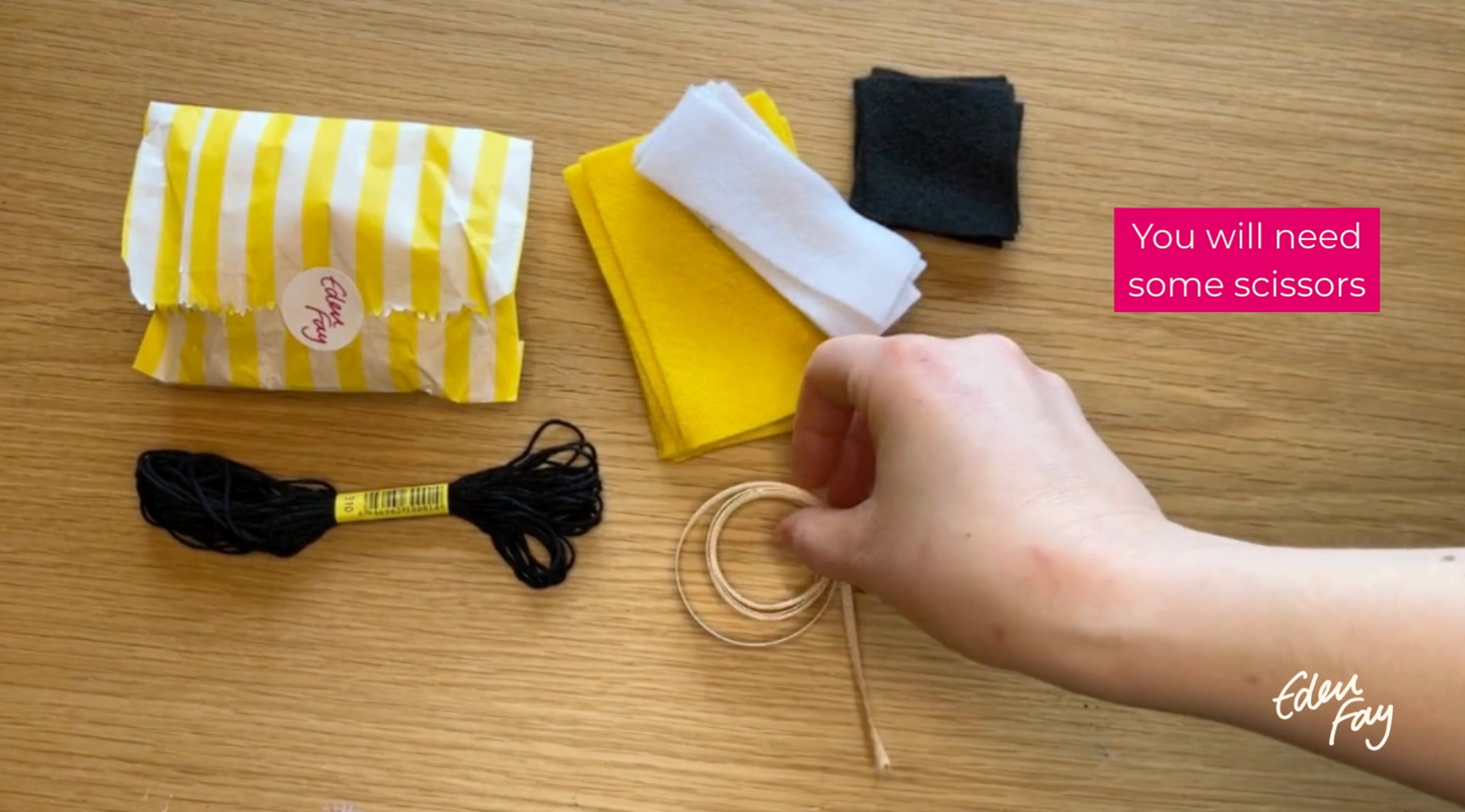 Bee Garland Kit | Colourful Felt Craft Kit