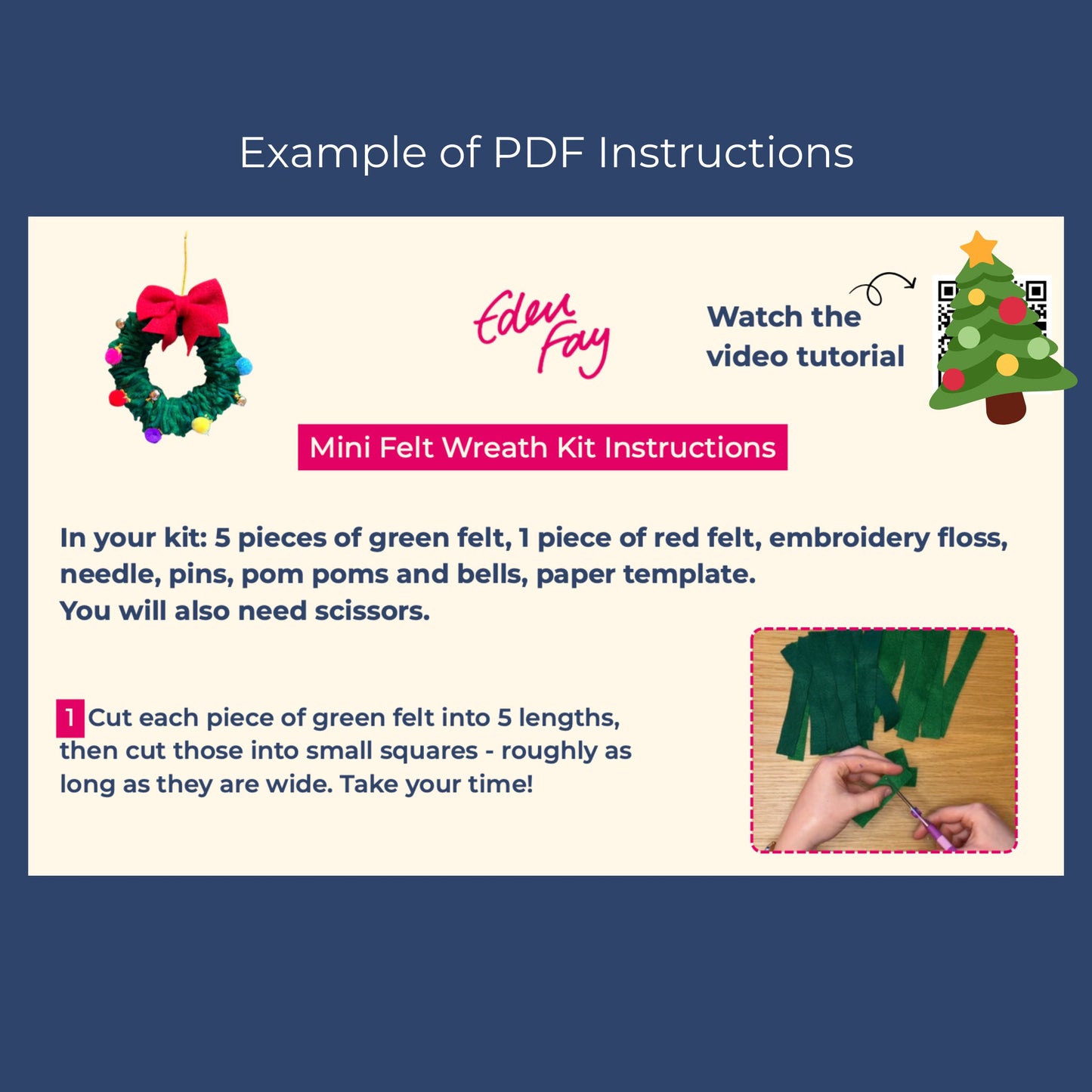 Felt Wreath Kit | DIY Craft Kit for Mindful Making