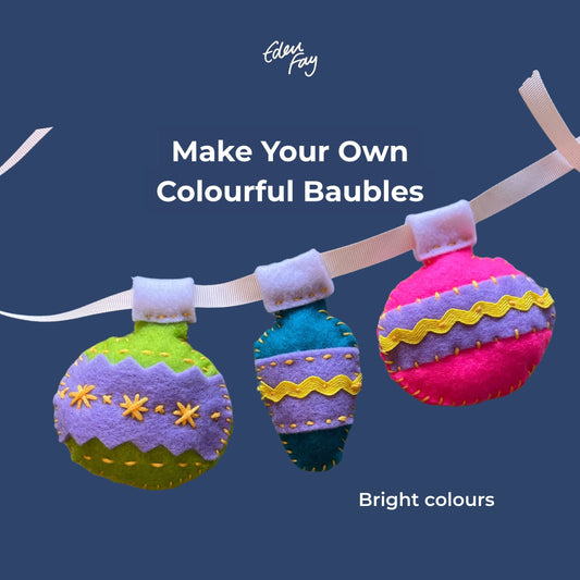 Colourful Baubles Kit | DIY Felt Baubles Kit